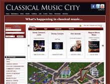Tablet Screenshot of classicalmusiccity.com